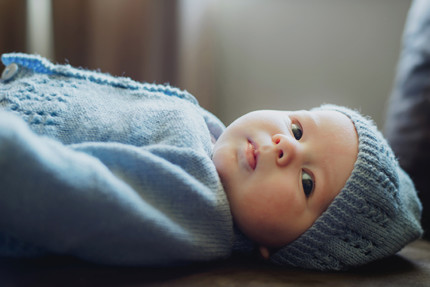 Newborn Sydney Photography_ baby with blue hat