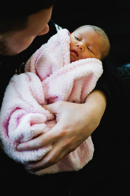 Newborn Sydney Photography_ baby girl with Dad
